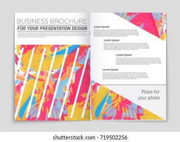 Abstract vector layout background set. For art template design, list, front page, mockup brochure theme style, banner, idea, cover, booklet, print, flyer, book, blank, card, ad, sign, sheet, a4