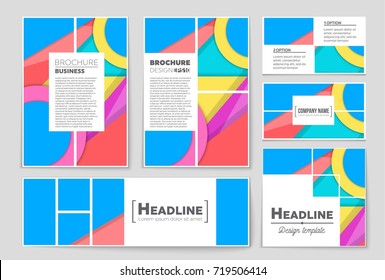 Abstract vector layout background set. For art template design, list, front page, mockup brochure theme style, banner, idea, cover, booklet, print, flyer, book, blank, card, ad, sign, sheet,, a4.