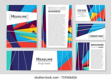Abstract vector layout background set. For art template design, list, front page, mockup brochure theme style, banner, idea, cover, booklet, print, flyer, book, blank, card, ad, sign, sheet,, a4.