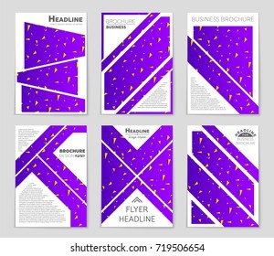 Abstract vector layout background set. For art template design, list, front page, mockup brochure theme style, banner, idea, cover, booklet, print, flyer, book, blank, card, ad, sign, sheet, a4