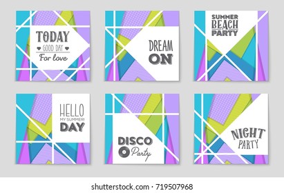 Abstract vector layout background set. For art template design, list, front page, mockup brochure theme style, banner, idea, cover, booklet, print, flyer, book, blank, card, ad, sign, sheet,, a4.