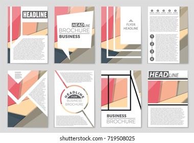 Abstract vector layout background set. For art template design, list, front page, mockup brochure theme style, banner, idea, cover, booklet, print, flyer, book, blank, card, ad, sign, sheet,, a4.