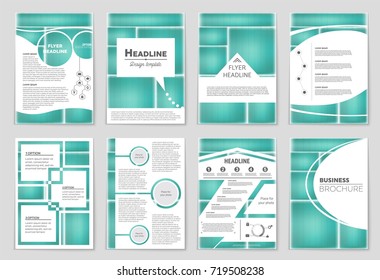 Abstract vector layout background set. For art template design, list, front page, mockup brochure theme style, banner, idea, cover, booklet, print, flyer, book, blank, card, ad, sign, sheet, a4