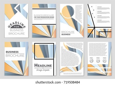 Abstract vector layout background set. For art template design, list, front page, mockup brochure theme style, banner, idea, cover, booklet, print, flyer, book, blank, card, ad, sign, sheet,, a4.