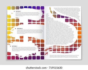 Abstract vector layout background set. For art template design, list, front page, mockup brochure theme style, banner, idea, cover, booklet, print, flyer, book, blank, card, ad, sign, sheet, a4.