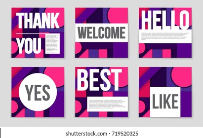 Abstract vector layout background set. For art template design, list, front page, mockup brochure theme style, banner, idea, cover, booklet, print, flyer, book, blank, card, ad, sign, sheet,, a4.