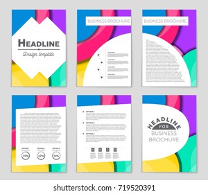 Abstract vector layout background set. For art template design, list, front page, mockup brochure theme style, banner, idea, cover, booklet, print, flyer, book, blank, card, ad, sign, sheet,, a4.