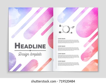 Abstract vector layout background set. For art template design, list, front page, mockup brochure theme style, banner, idea, cover, booklet, print, flyer, book, blank, card, ad, sign, sheet, a4