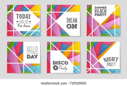 Abstract vector layout background set. For art template design, list, front page, mockup brochure theme style, banner, idea, cover, booklet, print, flyer, book, blank, card, ad, sign, sheet,, a4.