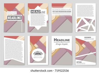 Abstract vector layout background set. For art template design, list, front page, mockup brochure theme style, banner, idea, cover, booklet, print, flyer, book, blank, card, ad, sign, sheet,, a4.