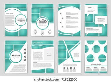 Abstract vector layout background set. For art template design, list, front page, mockup brochure theme style, banner, idea, cover, booklet, print, flyer, book, blank, card, ad, sign, sheet, a4