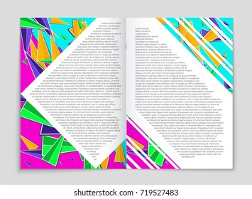Abstract vector layout background set. For art template design, list, front page, mockup brochure theme style, banner, idea, cover, booklet, print, flyer, book, blank, card, ad, sign, sheet, a4.