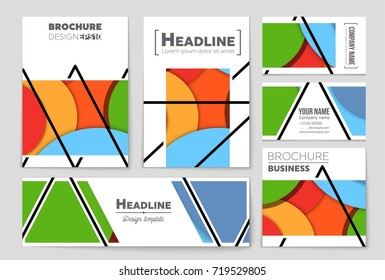 Abstract vector layout background set. For art template design, list, front page, mockup brochure theme style, banner, idea, cover, booklet, print, flyer, book, blank, card, ad, sign, sheet,, a4.