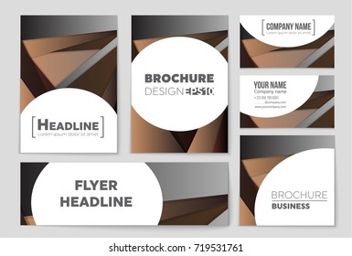 Abstract vector layout background set. For art template design, list, front page, mockup brochure theme style, banner, idea, cover, booklet, print, flyer, book, blank, card, ad, sign, sheet,, a4.