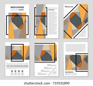 Abstract vector layout background set. For art template design, list, front page, mockup brochure theme style, banner, idea, cover, booklet, print, flyer, book, blank, card, ad, sign, sheet,, a4.