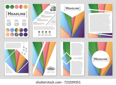 Abstract vector layout background set. For art template design, list, front page, mockup brochure theme style, banner, idea, cover, booklet, print, flyer, book, blank, card, ad, sign, sheet,, a4.