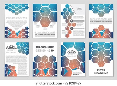 Abstract vector layout background set. For art template design, list, front page, mockup brochure theme style, banner, idea, cover, booklet, print, flyer, book, blank, card, ad, sign, sheet, a4.