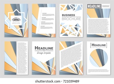 Abstract vector layout background set. For art template design, list, front page, mockup brochure theme style, banner, idea, cover, booklet, print, flyer, book, blank, card, ad, sign, sheet,, a4.