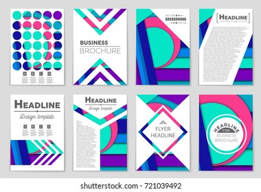 Abstract vector layout background set. For art template design, list, front page, mockup brochure theme style, banner, idea, cover, booklet, print, flyer, book, blank, card, ad, sign, sheet,, a4.