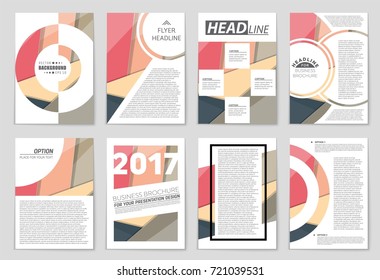 Abstract vector layout background set. For art template design, list, front page, mockup brochure theme style, banner, idea, cover, booklet, print, flyer, book, blank, card, ad, sign, sheet,, a4.