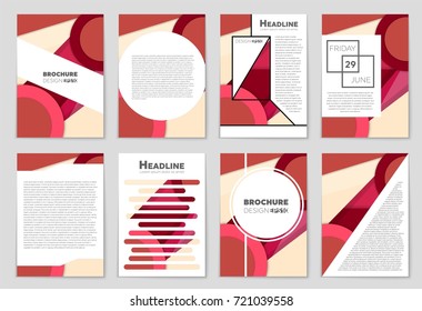 Abstract vector layout background set. For art template design, list, front page, mockup brochure theme style, banner, idea, cover, booklet, print, flyer, book, blank, card, ad, sign, sheet,, a4.
