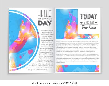 Abstract vector layout background set. For art template design, list, front page, mockup brochure theme style, banner, idea, cover, booklet, print, flyer, book, blank, card, ad, sign, sheet, a4
