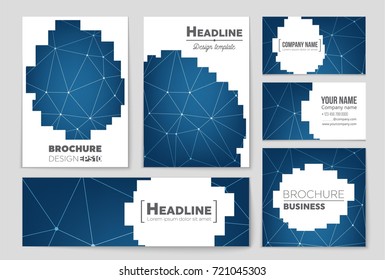 Abstract vector layout background set. For art template design, list, front page, mockup brochure theme style, banner, idea, cover, booklet, print, flyer, book, blank, card, ad, sign, sheet, a4.