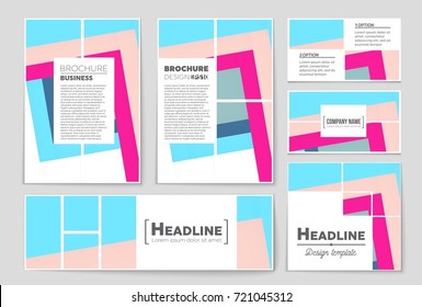 Abstract vector layout background set. For art template design, list, front page, mockup brochure theme style, banner, idea, cover, booklet, print, flyer, book, blank, card, ad, sign, sheet,, a4.