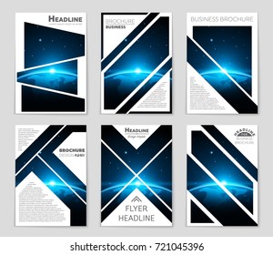 Abstract vector layout background set. For art template design, list, front page, mockup brochure theme style, banner, idea, cover, booklet, print, flyer, book, blank, card, ad, sign, sheet, a4