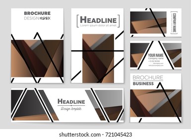 Abstract vector layout background set. For art template design, list, front page, mockup brochure theme style, banner, idea, cover, booklet, print, flyer, book, blank, card, ad, sign, sheet,, a4.