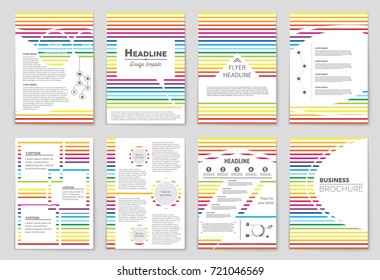 Abstract vector layout background set. For art template design, list, front page, mockup brochure theme style, banner, idea, cover, booklet, print, flyer, book, blank, card, ad, sign, sheet, a4.