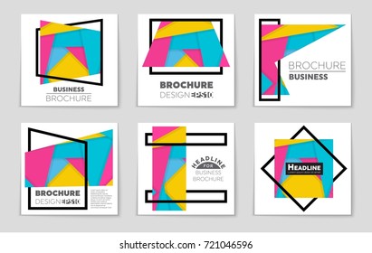 Abstract vector layout background set. For art template design, list, front page, mockup brochure theme style, banner, idea, cover, booklet, print, flyer, book, blank, card, ad, sign, sheet,, a4.