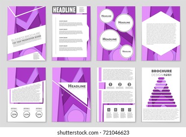 Abstract vector layout background set. For art template design, list, front page, mockup brochure theme style, banner, idea, cover, booklet, print, flyer, book, blank, card, ad, sign, sheet,, a4.