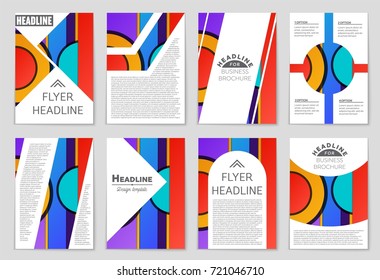 Abstract vector layout background set. For art template design, list, front page, mockup brochure theme style, banner, idea, cover, booklet, print, flyer, book, blank, card, ad, sign, sheet,, a4.