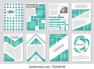 Abstract vector layout background set. For art template design, list, front page, mockup brochure theme style, banner, idea, cover, booklet, print, flyer, book, blank, card, ad, sign, sheet, a4