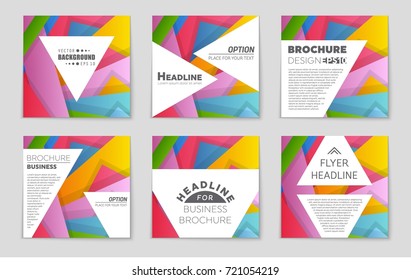 Abstract vector layout background set. For art template design, list, front page, mockup brochure theme style, banner, idea, cover, booklet, print, flyer, book, blank, card, ad, sign, sheet,, a4.