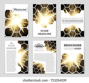 Abstract vector layout background set. For art template design, list, front page, mockup brochure theme style, banner, idea, cover, booklet, print, flyer, book, blank, card, ad, sign, sheet, a4