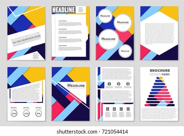 Abstract vector layout background set. For art template design, list, front page, mockup brochure theme style, banner, idea, cover, booklet, print, flyer, book, blank, card, ad, sign, sheet,, a4.