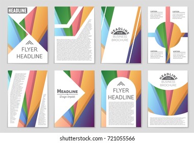 Abstract vector layout background set. For art template design, list, front page, mockup brochure theme style, banner, idea, cover, booklet, print, flyer, book, blank, card, ad, sign, sheet,, a4.