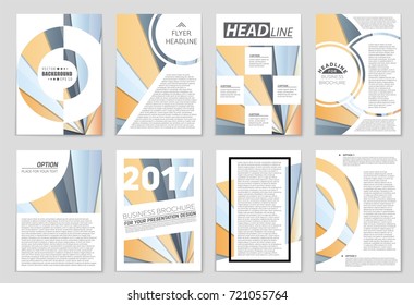 Abstract vector layout background set. For art template design, list, front page, mockup brochure theme style, banner, idea, cover, booklet, print, flyer, book, blank, card, ad, sign, sheet,, a4.