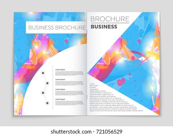 Abstract vector layout background set. For art template design, list, front page, mockup brochure theme style, banner, idea, cover, booklet, print, flyer, book, blank, card, ad, sign, sheet, a4