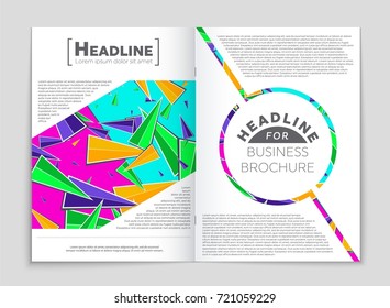 Abstract vector layout background set. For art template design, list, front page, mockup brochure theme style, banner, idea, cover, booklet, print, flyer, book, blank, card, ad, sign, sheet, a4.