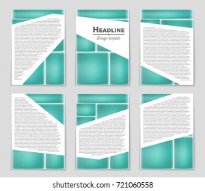 Abstract vector layout background set. For art template design, list, front page, mockup brochure theme style, banner, idea, cover, booklet, print, flyer, book, blank, card, ad, sign, sheet, a4