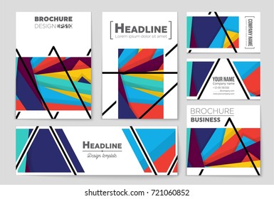 Abstract vector layout background set. For art template design, list, front page, mockup brochure theme style, banner, idea, cover, booklet, print, flyer, book, blank, card, ad, sign, sheet,, a4.
