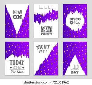 Abstract vector layout background set. For art template design, list, front page, mockup brochure theme style, banner, idea, cover, booklet, print, flyer, book, blank, card, ad, sign, sheet, a4