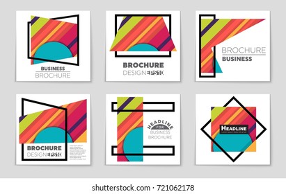 Abstract vector layout background set. For art template design, list, front page, mockup brochure theme style, banner, idea, cover, booklet, print, flyer, book, blank, card, ad, sign, sheet,, a4.