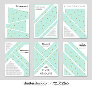 Abstract vector layout background set. For art template design, list, front page, mockup brochure theme style, banner, idea, cover, booklet, print, flyer, book, blank, card, ad, sign, sheet, a4