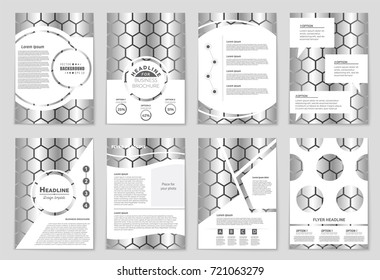 Abstract vector layout background set. For art template design, list, front page, mockup brochure theme style, banner, idea, cover, booklet, print, flyer, book, blank, card, ad, sign, sheet, a4.