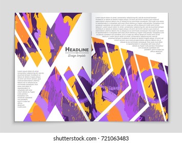 Abstract vector layout background set. For art template design, list, front page, mockup brochure theme style, banner, idea, cover, booklet, print, flyer, book, blank, card, ad, sign, sheet, a4