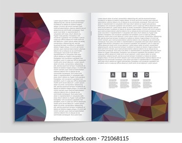 Abstract vector layout background set. For art template design, list, front page, mockup brochure theme style, banner, idea, cover, booklet, print, flyer, book, blank, card, ad, sign, sheet, a4